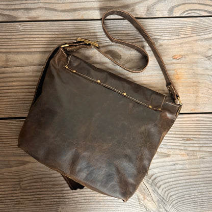 The Large Soft Vintage Chocolate Slouch