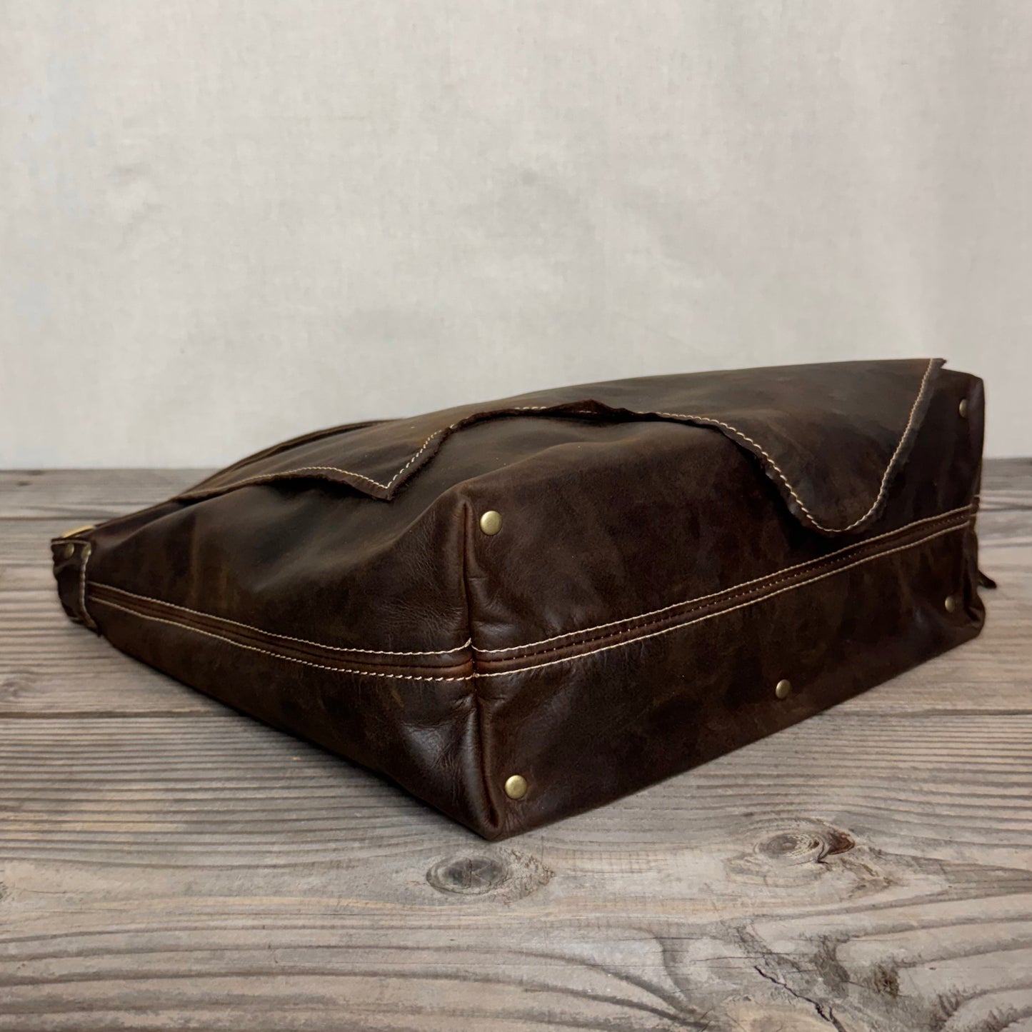 The Large Soft Vintage Chocolate Slouch