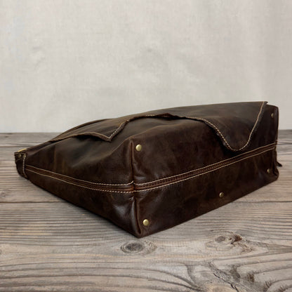 The Large Soft Vintage Chocolate Slouch