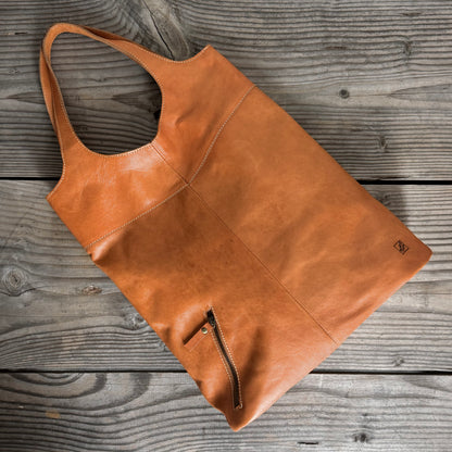 Simple Raw Sleek Shoulder Bag