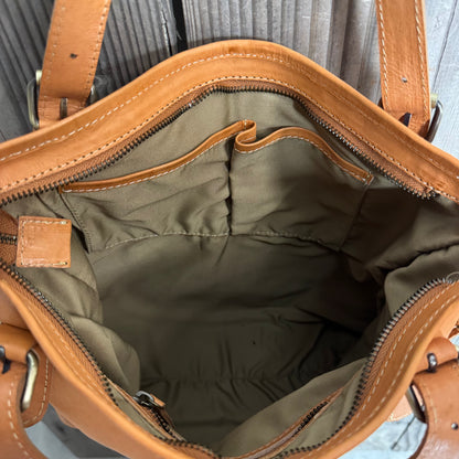 Simple Raw Leather Tote