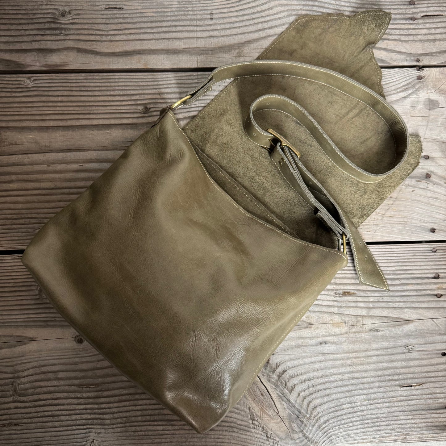 The Light Khaki Slouch Bag