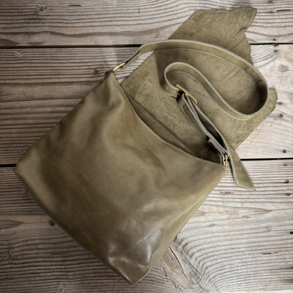 The Light Khaki Slouch Bag