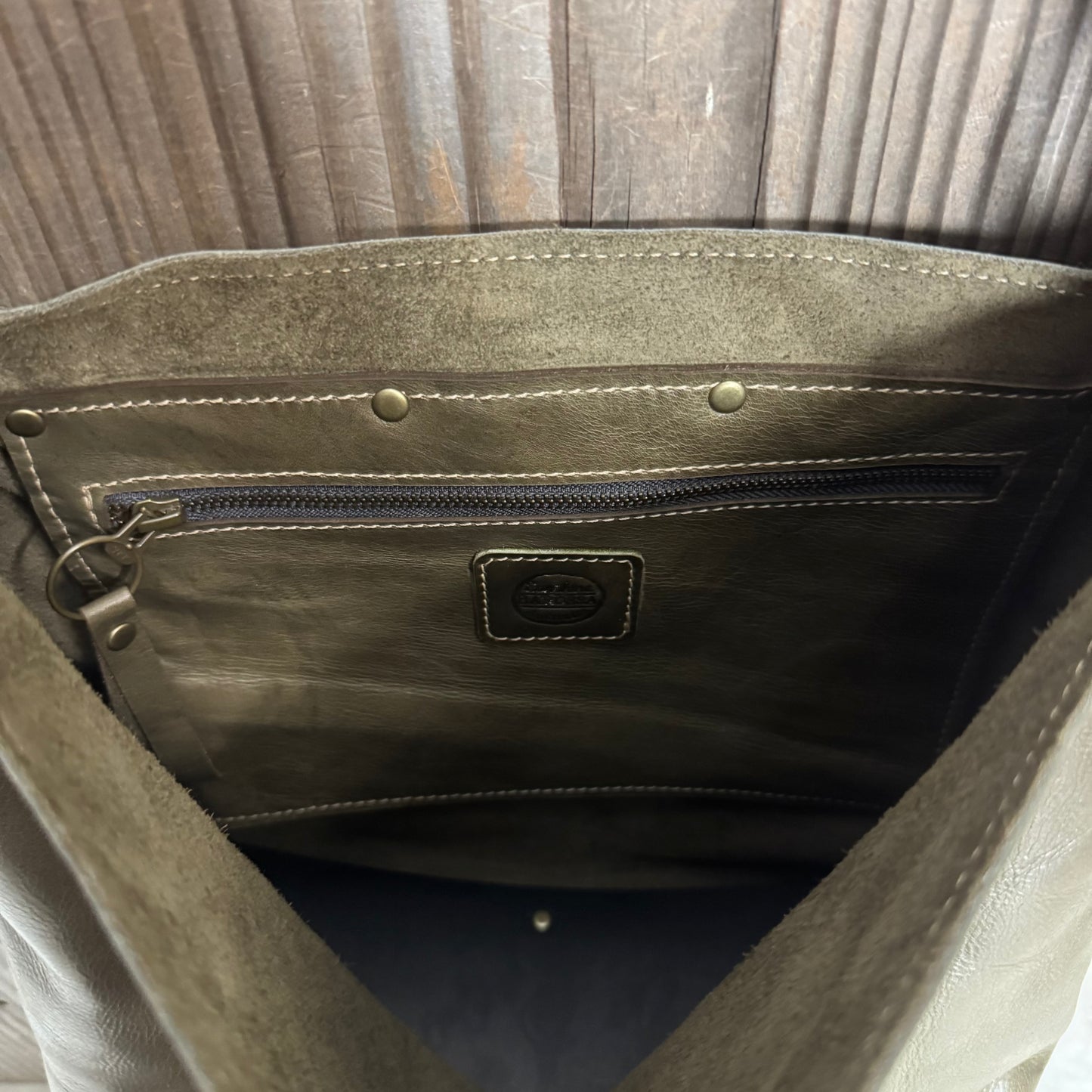The Light Khaki Slouch Bag