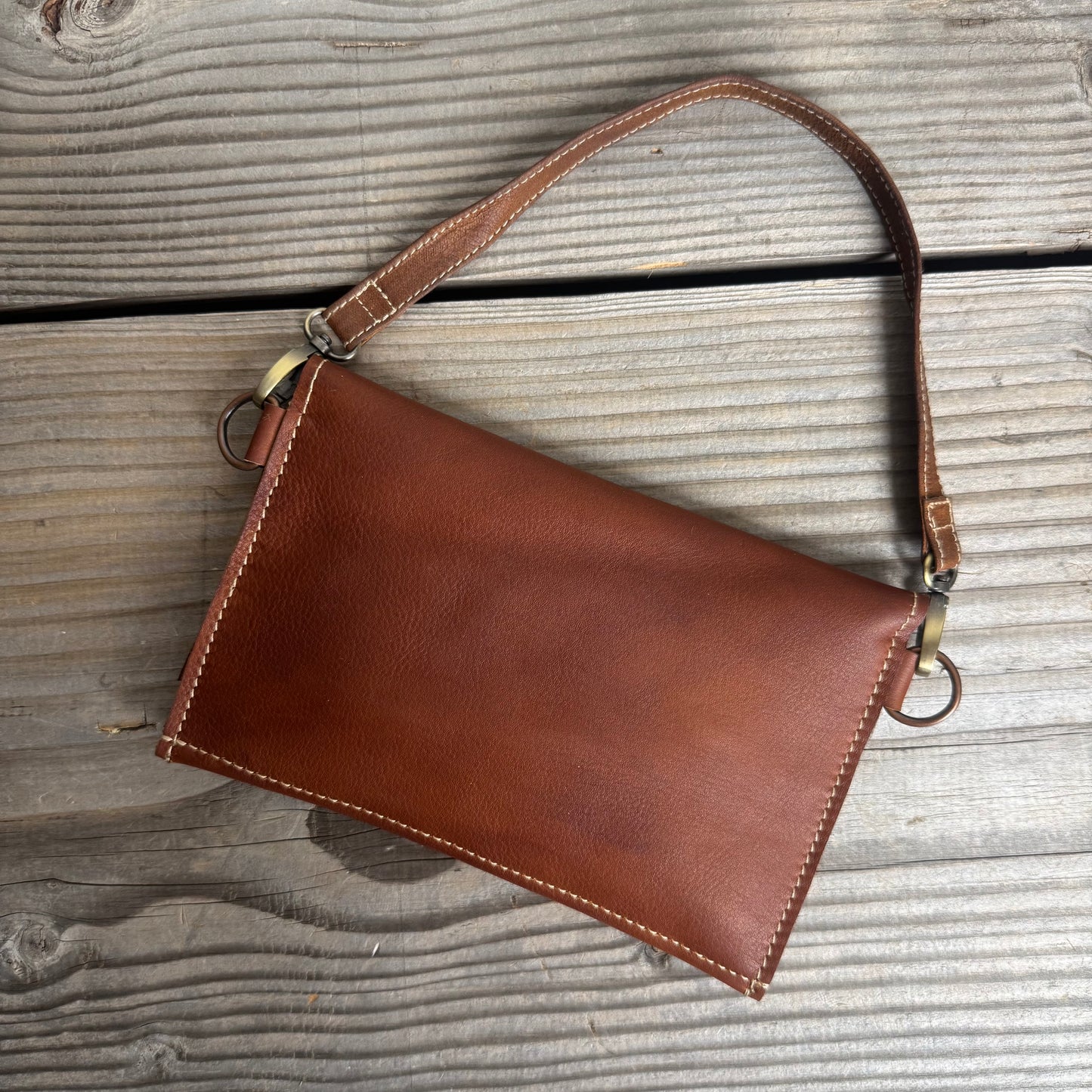Raw Soft Clutch With Strap