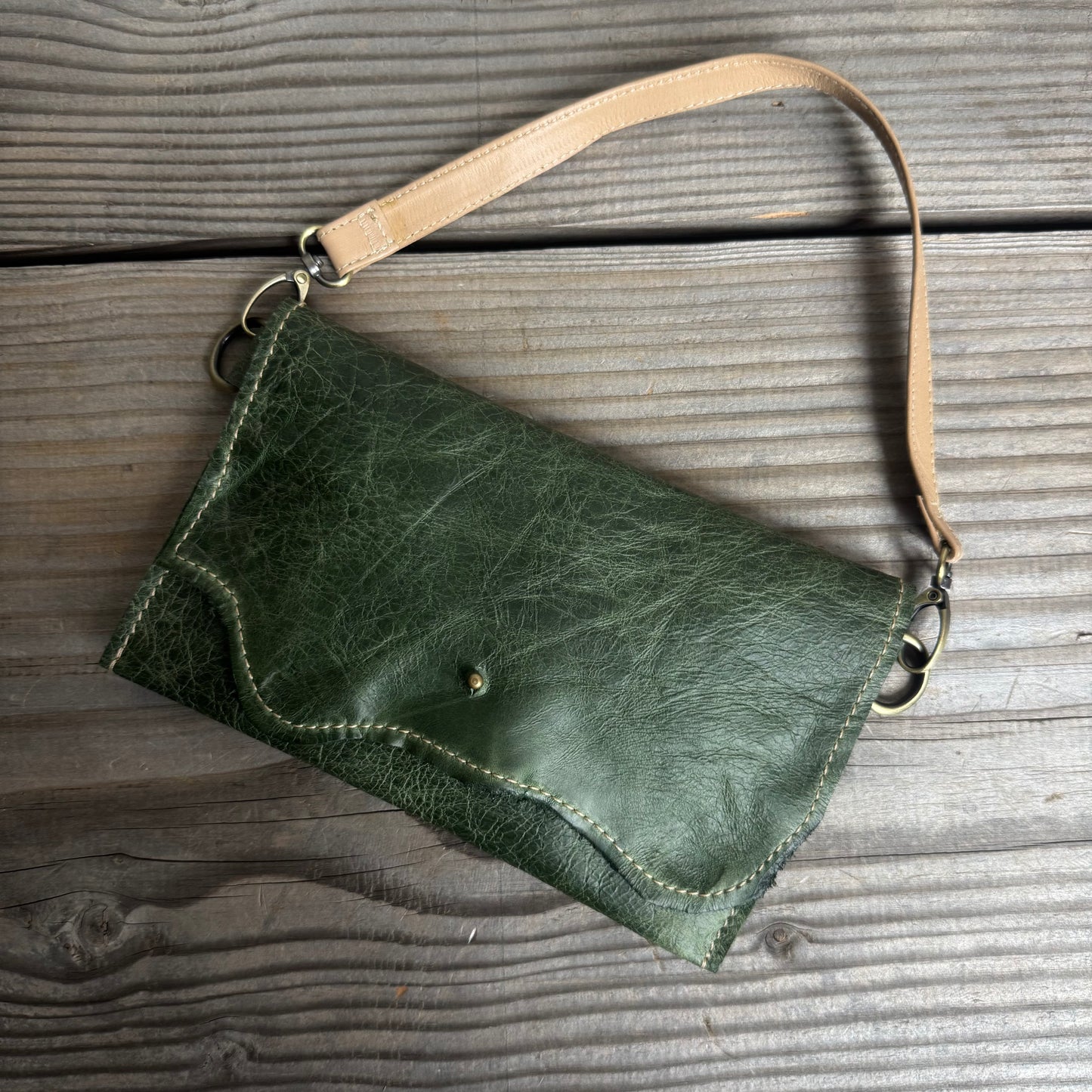 Raw Soft Clutch With Strap