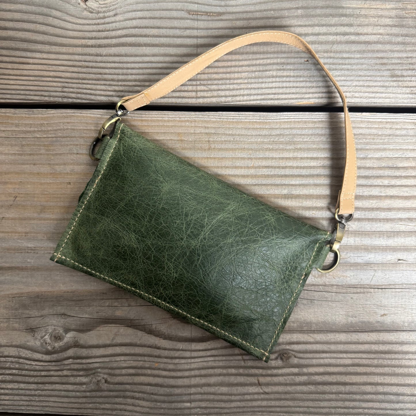 Raw Soft Clutch With Strap