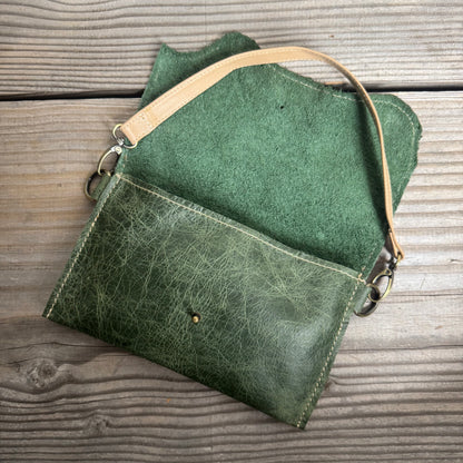 Raw Soft Clutch With Strap