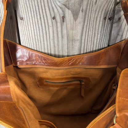 Large Leather Slouch / Overnighter