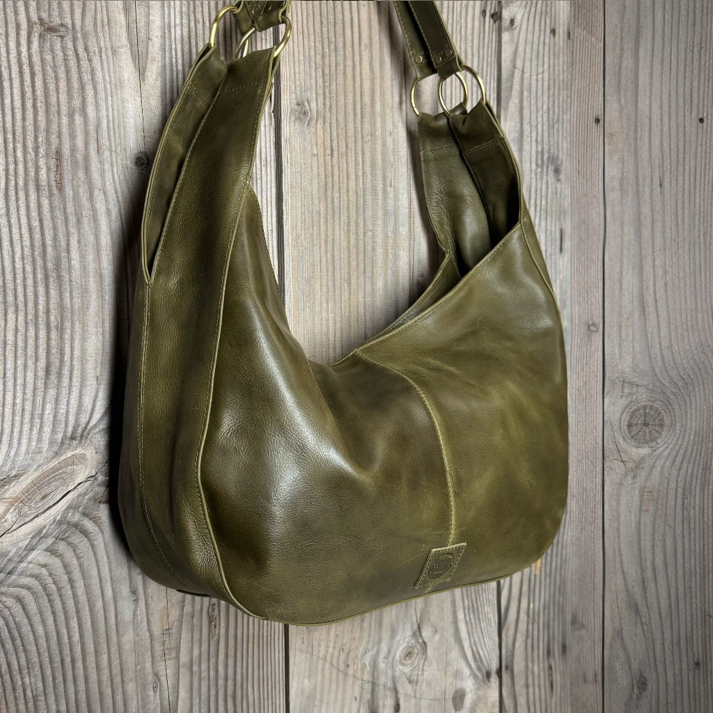 Large Leather Slouch / Overnighter