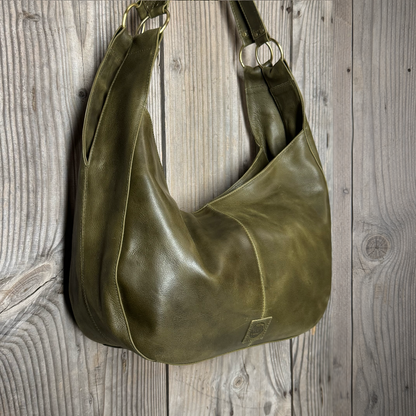 Large Leather Slouch / Overnighter