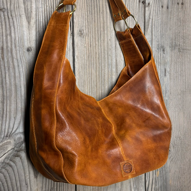 Large Leather Slouch / Overnighter