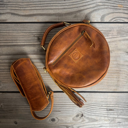 Leather Round Bag