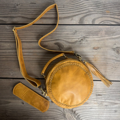 Leather Round Bag