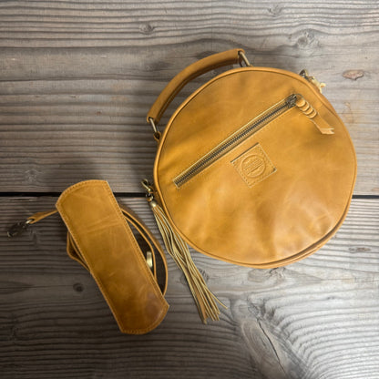Leather Round Bag