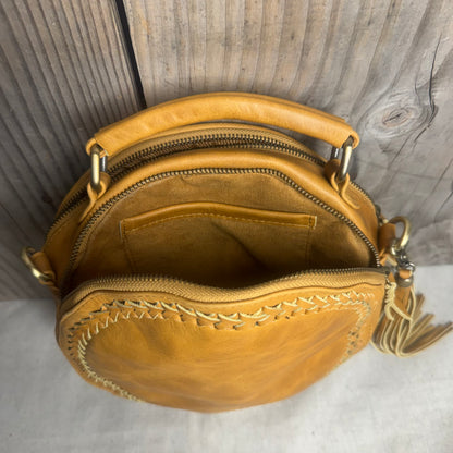 Leather Round Bag