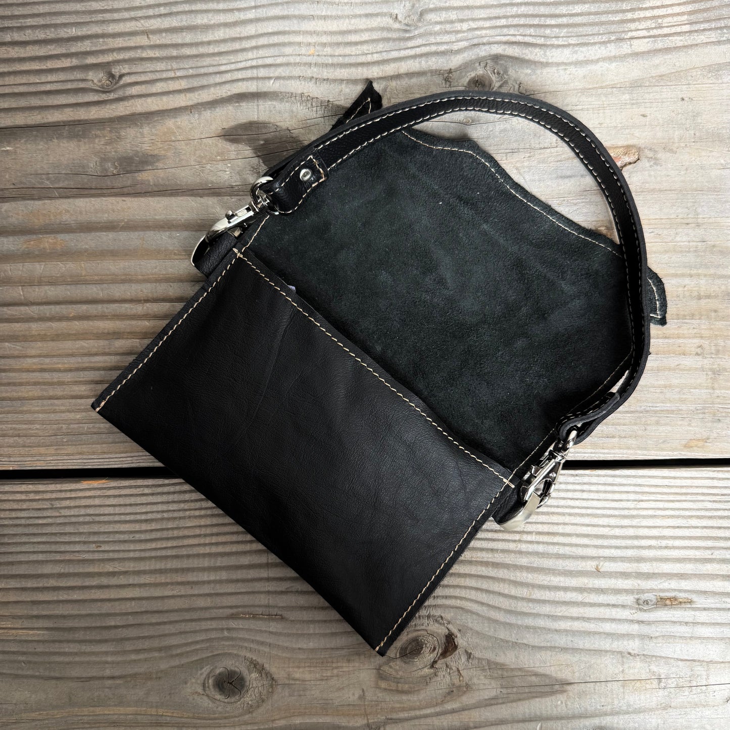 Raw Soft Clutch With Strap