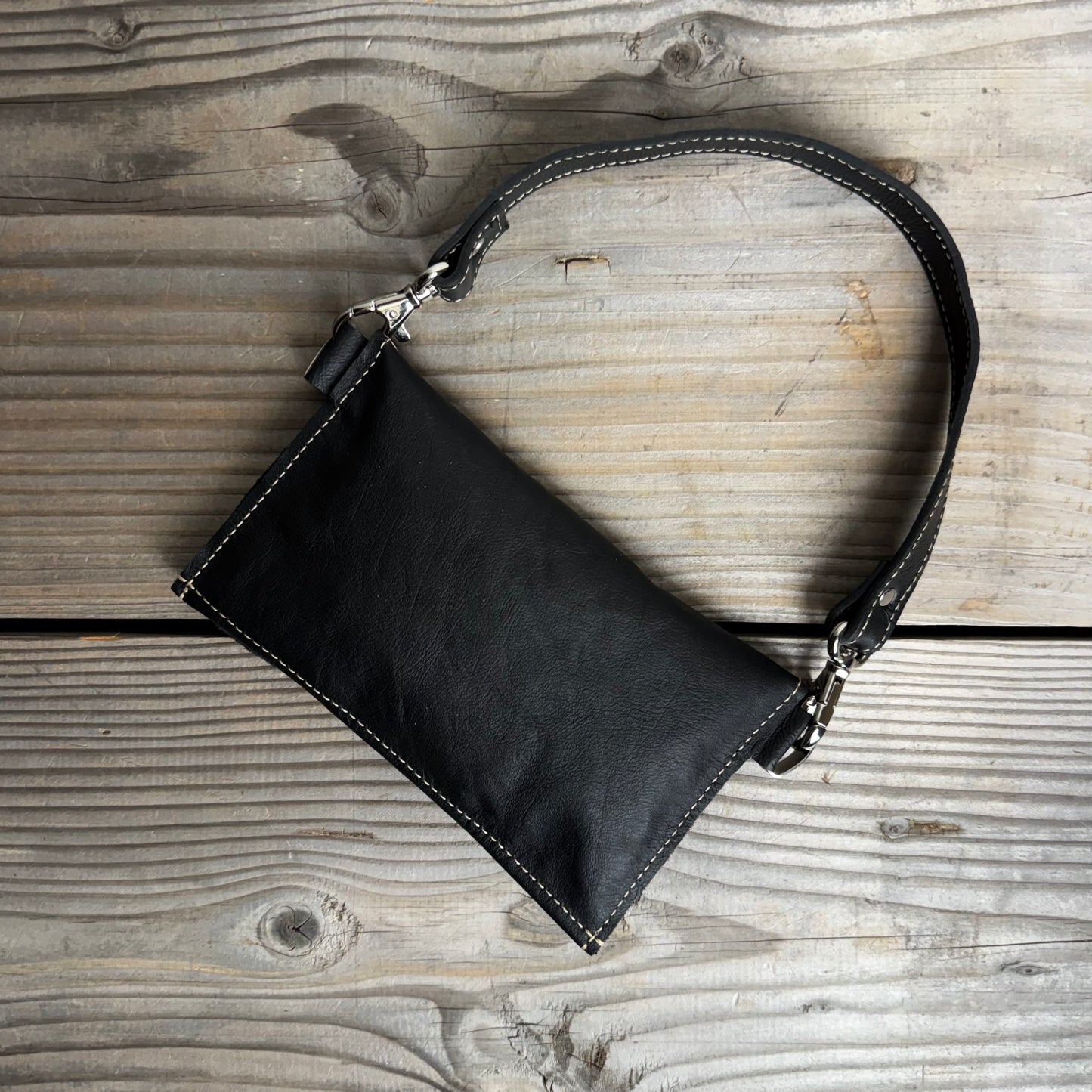 Raw Soft Clutch With Strap