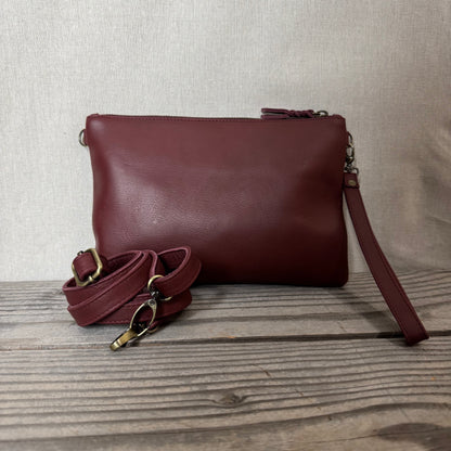 Plain Leather Clutch