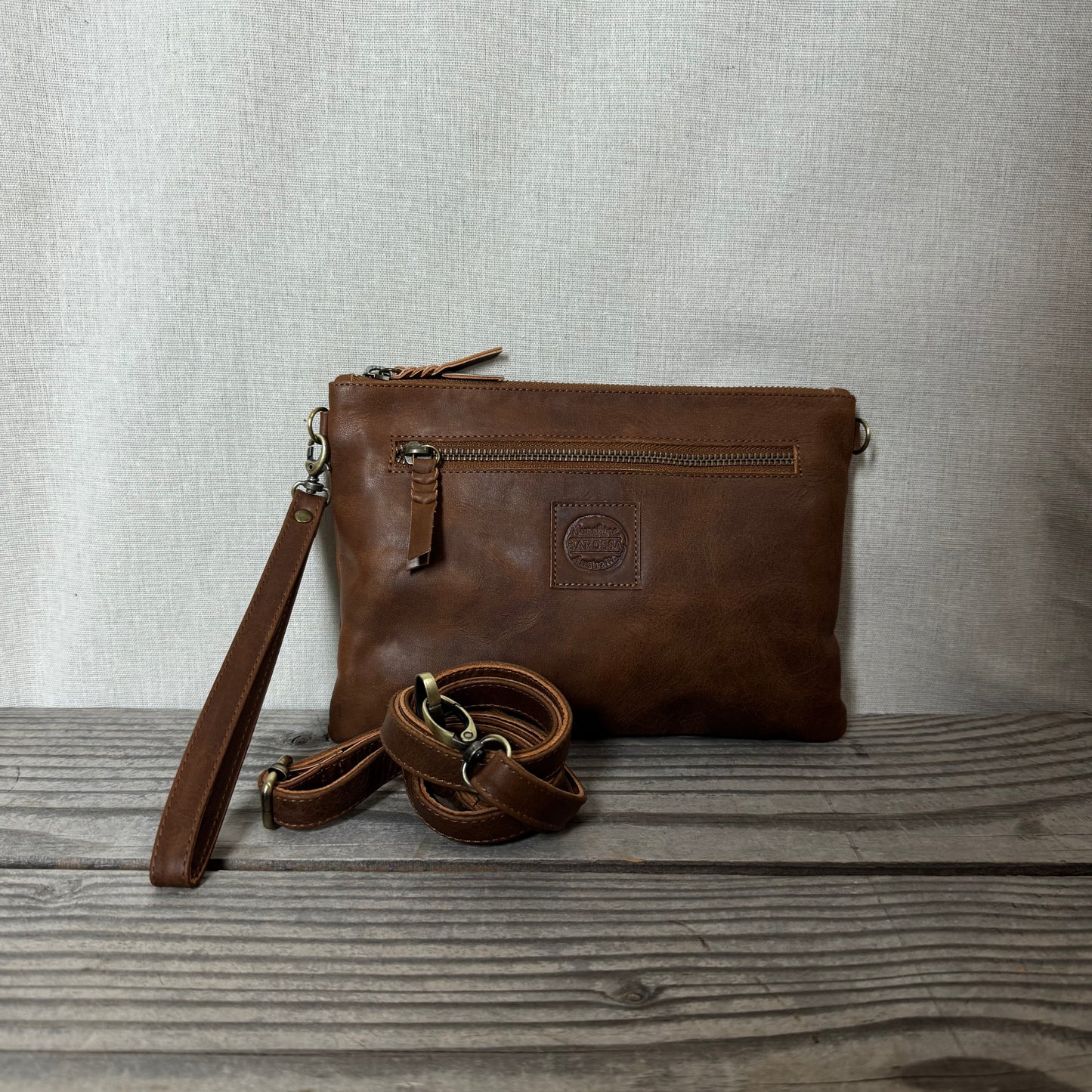 Plain Leather Clutch