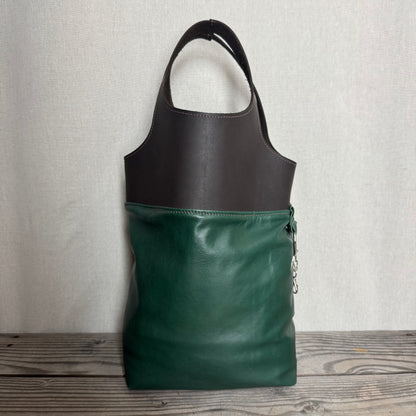 Two-Tone Leather Tote