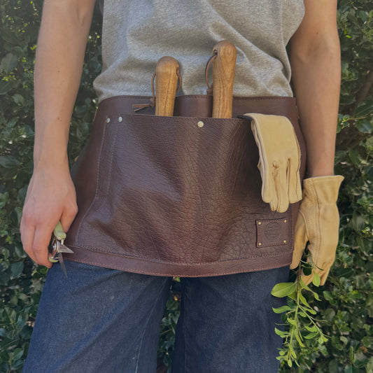 Leather Gardener/Tool Pouch Belt
