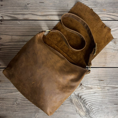 The Large Soft Rustic Brown Slouch
