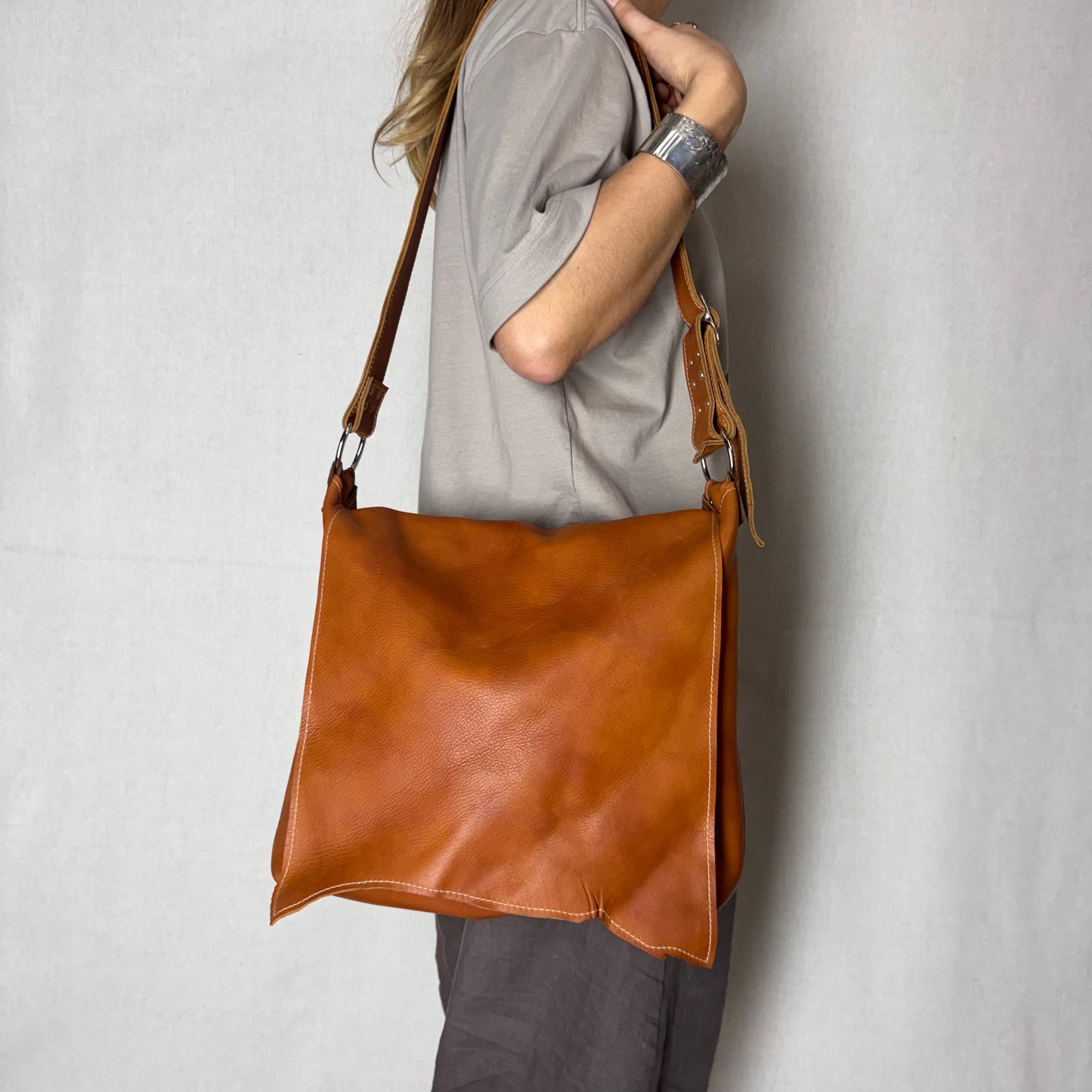 The Big Soft Argentinian Leather Slouch