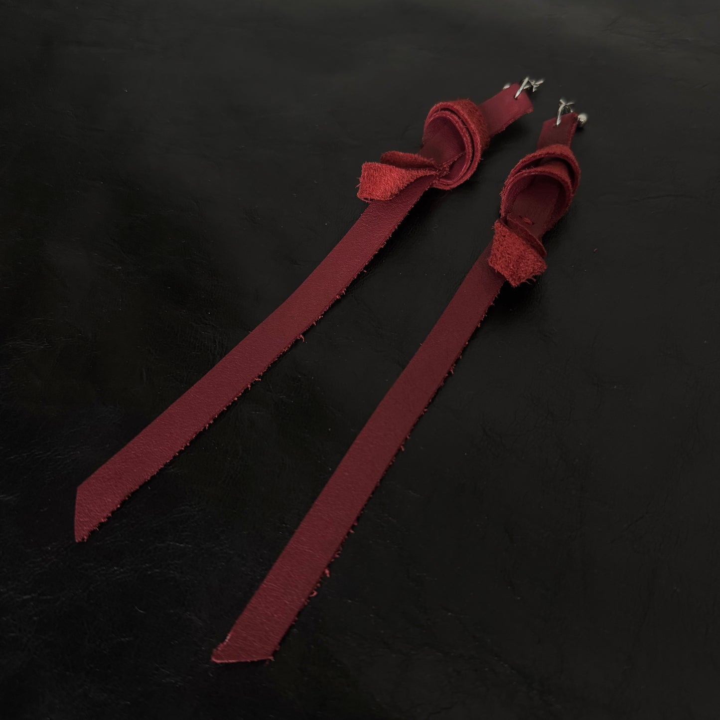 Coloured Leather Earrings