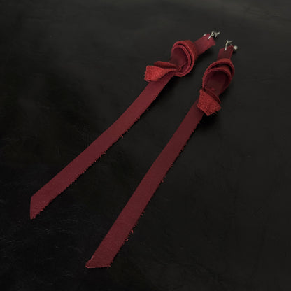 Coloured Leather Earrings
