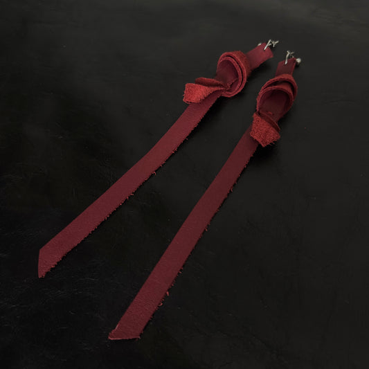 Coloured Leather Earrings