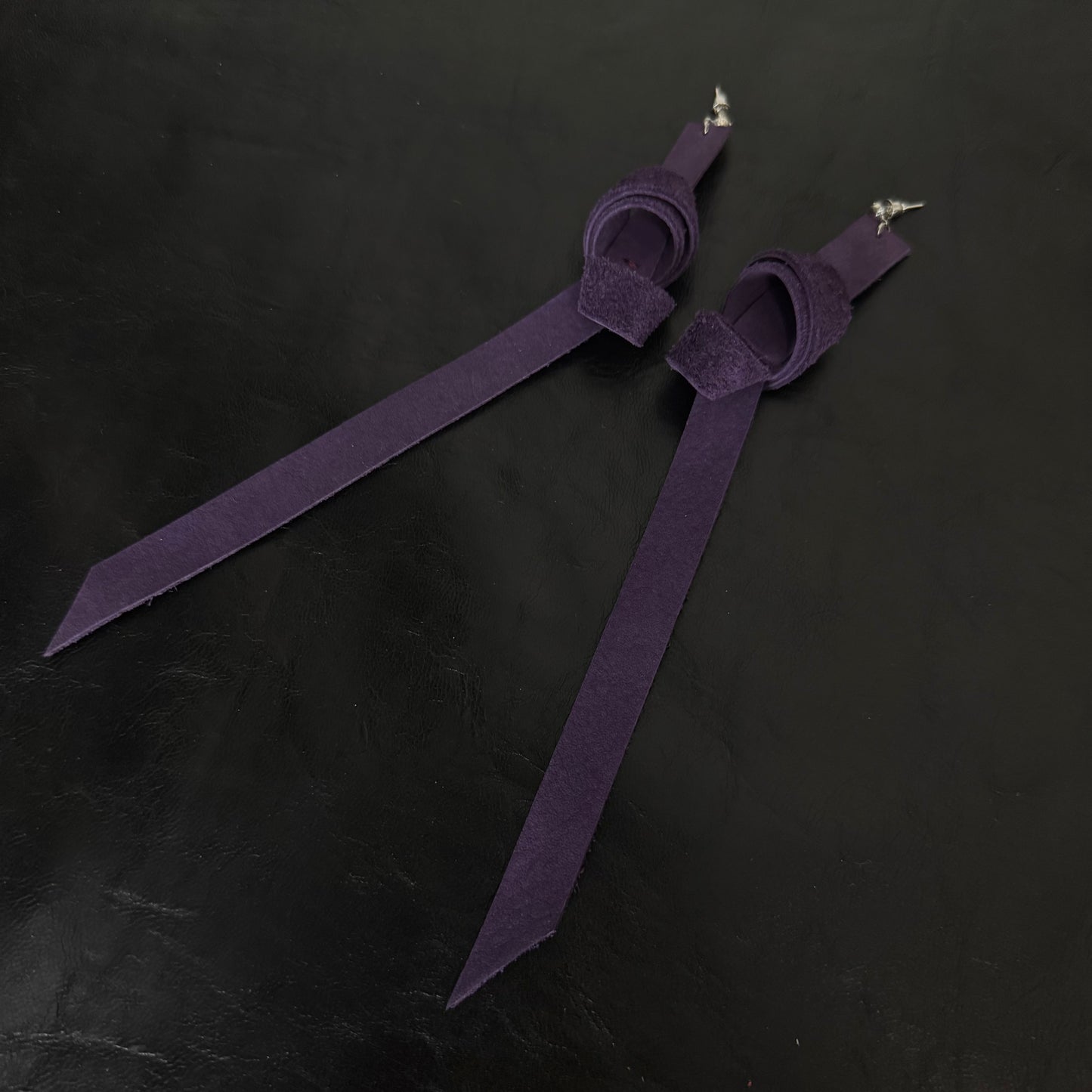 Coloured Leather Earrings