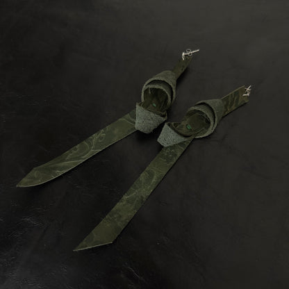 Coloured Leather Earrings