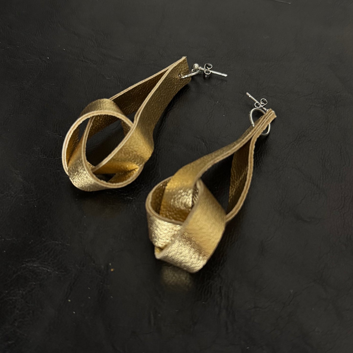 Coloured Leather Earrings