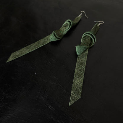 Coloured Leather Earrings