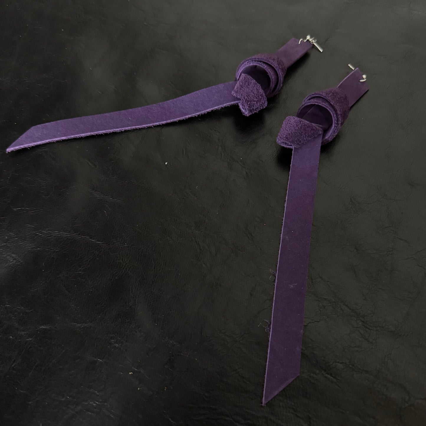 Coloured Leather Earrings
