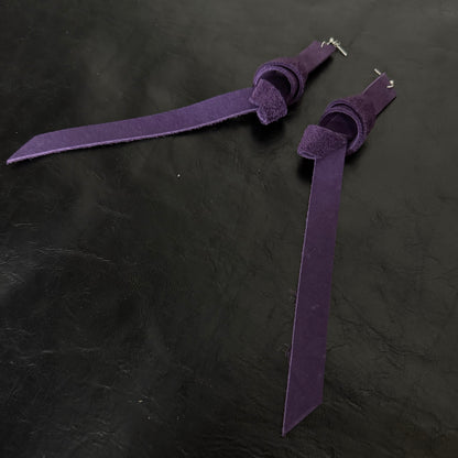 Coloured Leather Earrings
