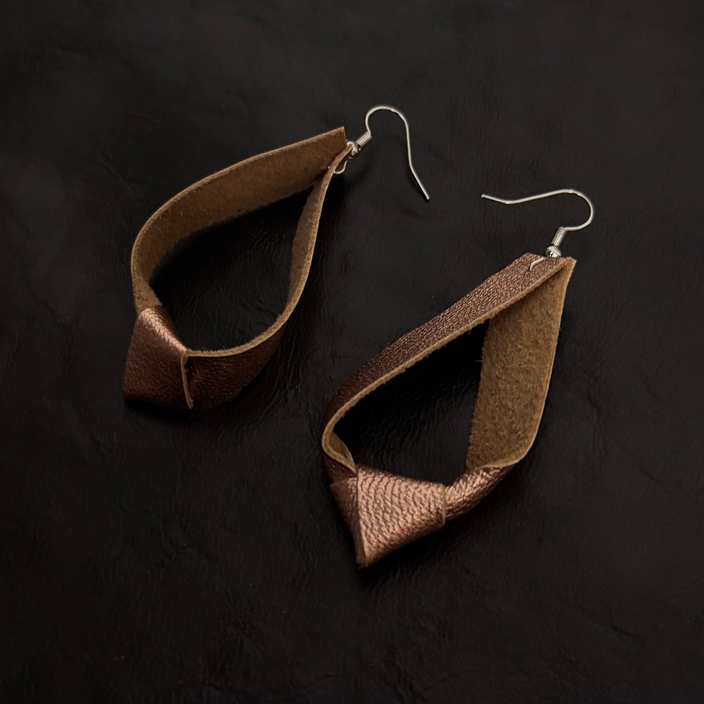 Coloured Leather Earrings