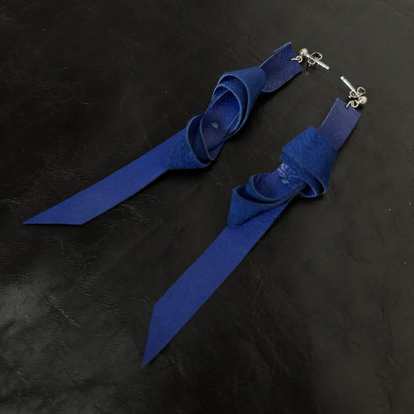 Coloured Leather Earrings