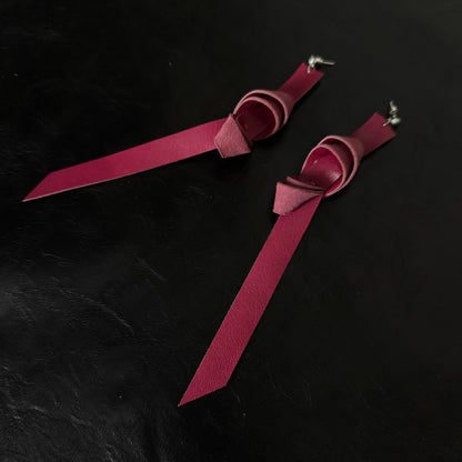 Coloured Leather Earrings