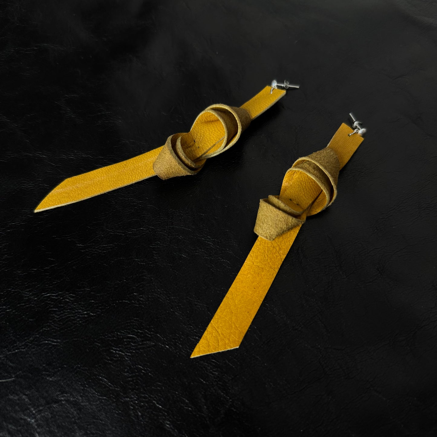 Coloured Leather Earrings