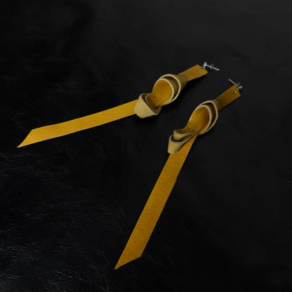 Coloured Leather Earrings