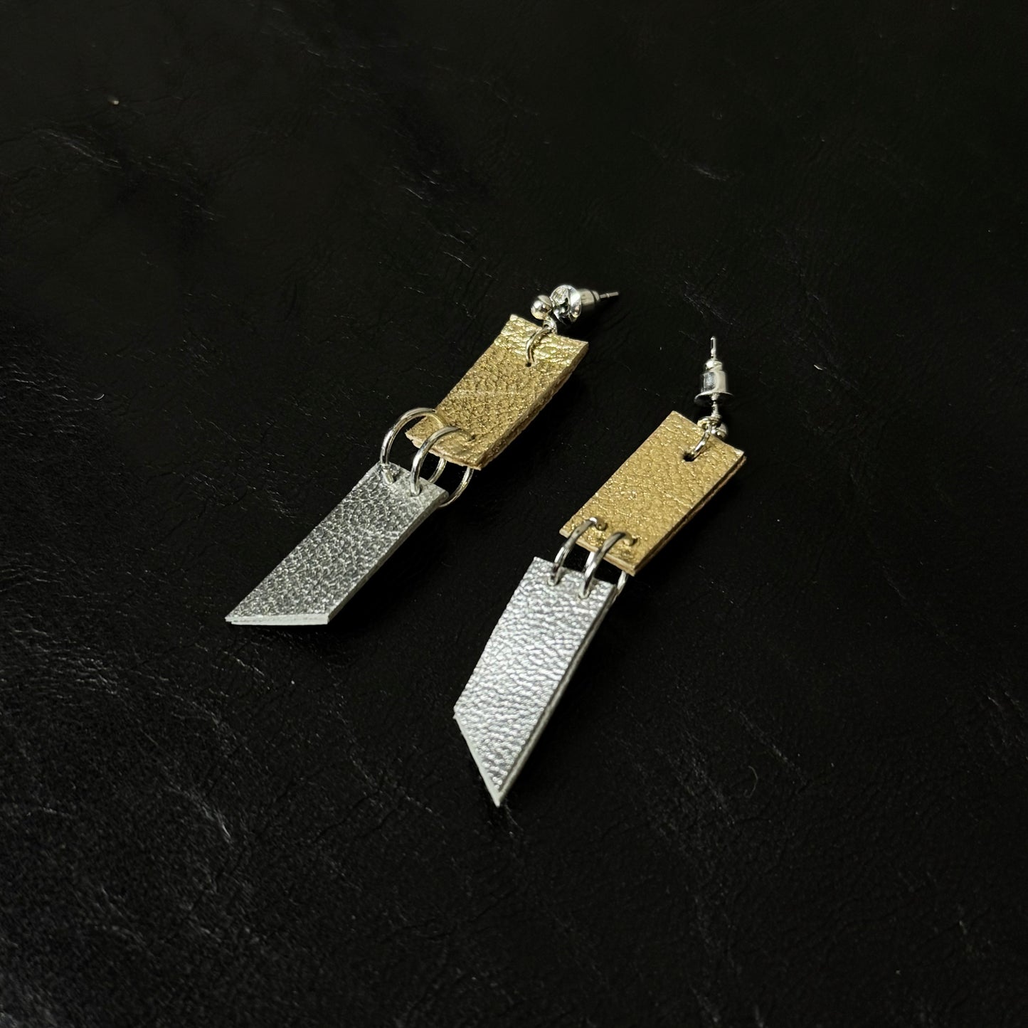 Coloured Leather Earrings