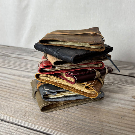 Handmade A6 Paper Bound Notebooks