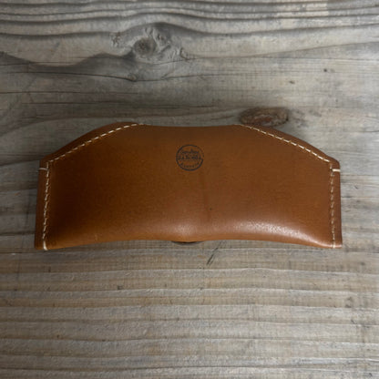 A Thin Leather Snap Lock Glasses Case