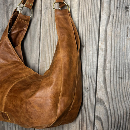Large Leather Slouch / Overnighter