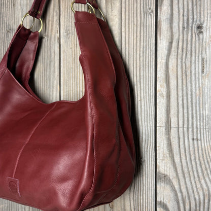 Large Leather Slouch / Overnighter