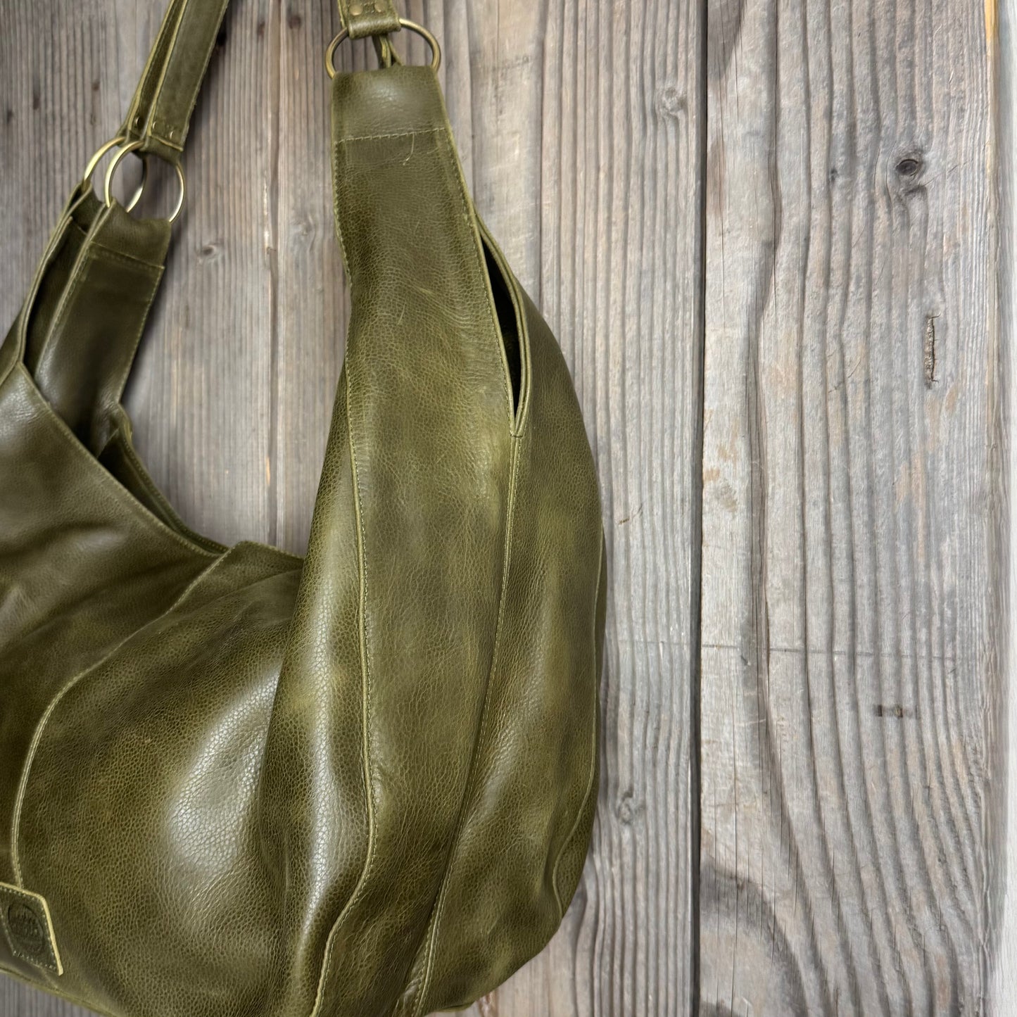 Large Leather Slouch / Overnighter