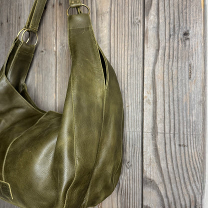 Large Leather Slouch / Overnighter