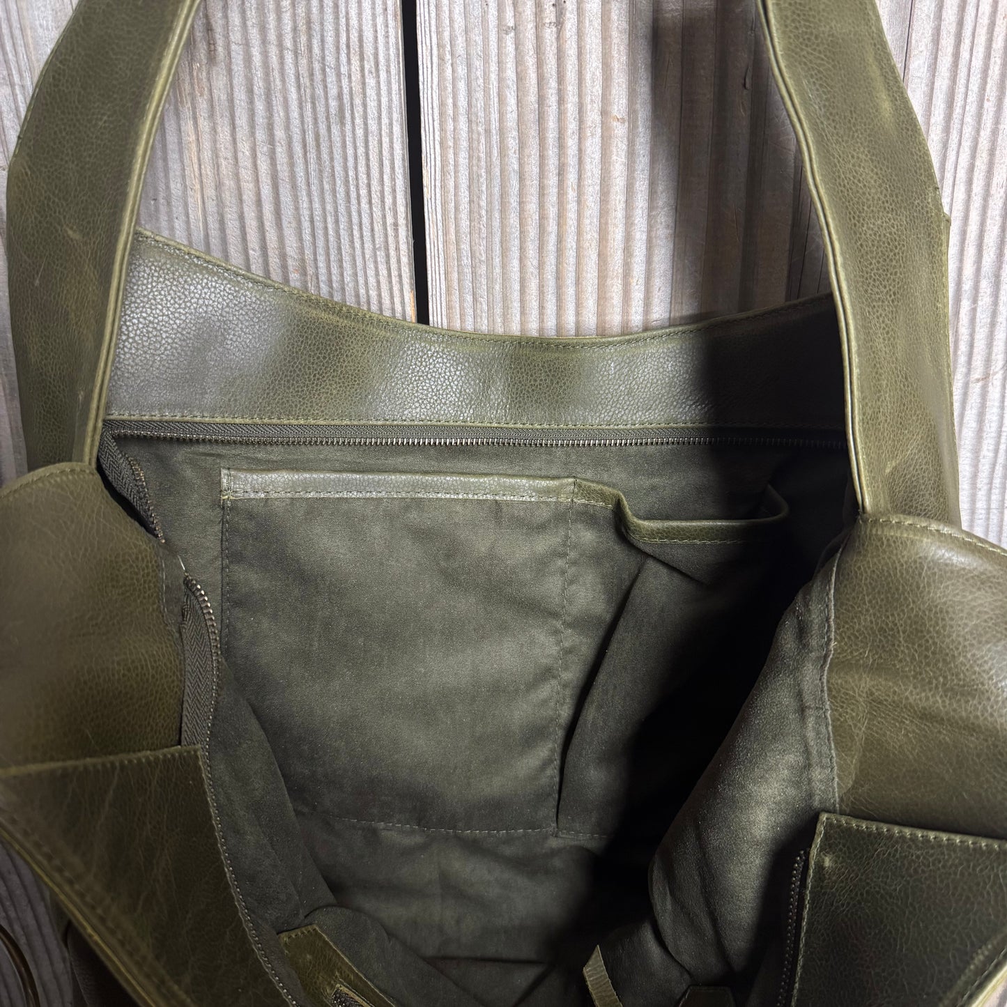 Large Leather Slouch / Overnighter